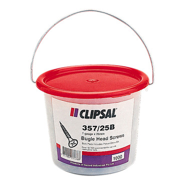 Clipsal - General Accessories, Bugle Head, 7 X 25mm Screw, Bucket Of 1000