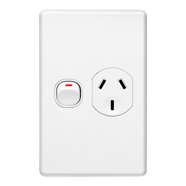 Classic C2000 Series, Single Switch Socket Outlet, Classic, 250V, 10A, Vertical