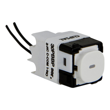 Impress Series, Push-button Mechanism, Blue LED, 16A, Momentary Action, Bell Press Mechanism