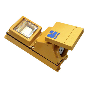 Metal Clad, Switched Socket, 63A, 500V, DIN 4 Module, Cast Aluminium Material