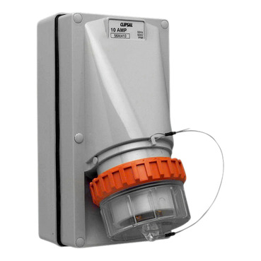 Clipsal - 56 Series, Appliance Inlet, 4 Round PIN, 10A, 500V, IP66