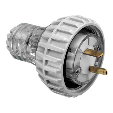 Clipsal - 56 Series, Plug Top, Straight, 2 Polarised PIN, 15A, 32V, IP66