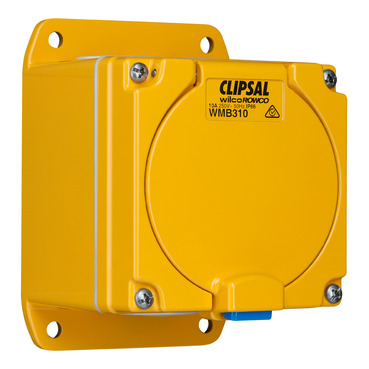 Metal Clad, Socket Outlet, 1 Gang, 32A, 500V, 5 Round Sockets, Cast Aluminium