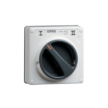 Clipsal - 56 Series, Surface Switch, PVC 1 Gang 2 Way 10A Less Enclosure