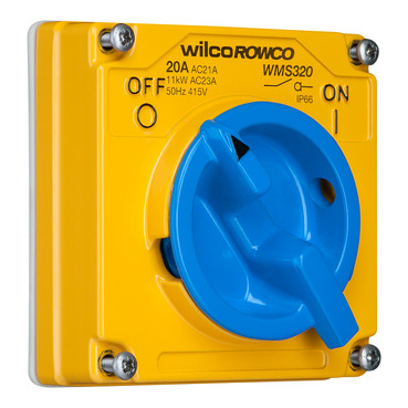 Metal Clad, Switch, 3 Pole, Made Of Cast Aluminium, 20A, 415V, Less Enclosure