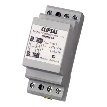 Clipsal - Max 4, Mains Rated Filter, 10mm250 V 2 Module