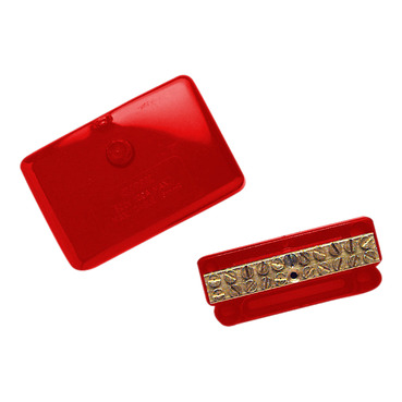 Clipsal - Max 4, Mini Active Link, 100mm500 V 10 Hole With Cover Red