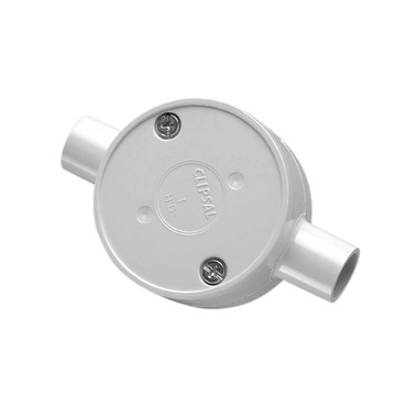 Clipsal - Cable Management, Junction Box, Standard, 16mm I.D, 2 Way Through Entry