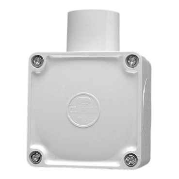 Clipsal - Cable Management, Junction Box, Square, PVC40mm Entries, 1 Way