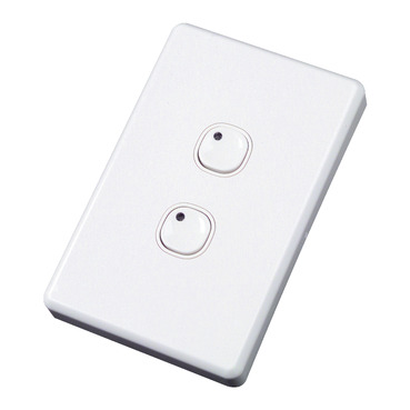 C-Bus Control And Management System, Plastic Plate Wall Switch, 2 Button