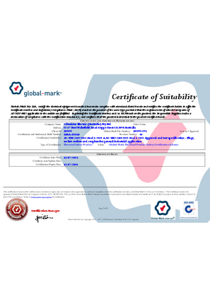 Clipsal, 56C switched socket series, Certificate, RCD, Global Mark Pty LTD