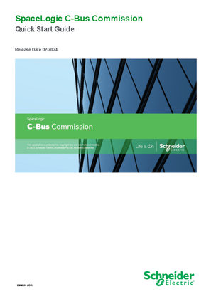 SpaceLogic C-Bus Commission Release Notes V2.12.0