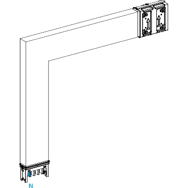 CANALIS - ELBOW - DOWNWARD - SEGMENTS A B M-TO-M - 250A KSA250DLF43A