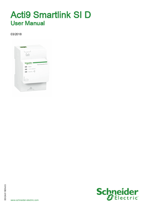 Acti9 Smartlink SI D – User Manual