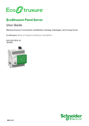 EcoStruxure Panel Server - User Guide