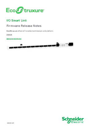 EcoStruxure I/O Smart Link - Firmware Release Notes