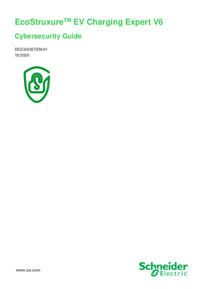 EcoStruxure™ EV Charging Expert 6.0 - Cybersecurity Guide