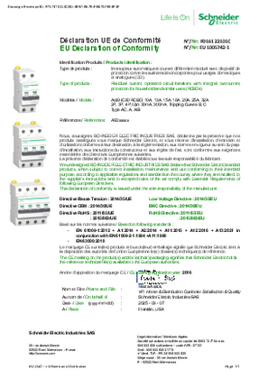 EU Declaration of Conformity Schneider Electric