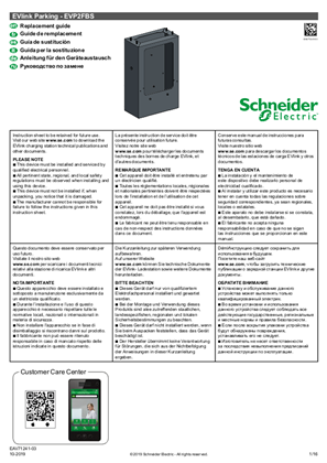 EVlink Parking - EVP2FBS - Floor base - Instruction Sheet.