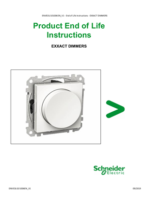 Exxact - Dimmers - Product End of Life Instructions