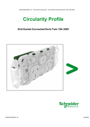Grid Socket Connected Horiz Twin 10A 250V