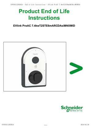EVlink AC charger 3.7kw 16A 1PH T2S SOCKET 6mA RCD Type A MNX