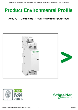 Acti9 iCT - Contactors - Product Environmental Profile