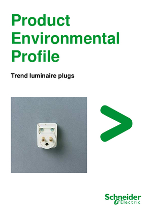 TREND luminaire plugs - Product Environmental Profile