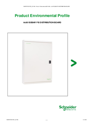 Acti9 ISOBAR P B DISTRIBUTION BOARD