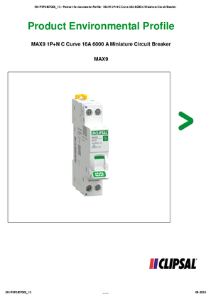 MAX9 1P+N C Curve 16A 6000 A Miniature Circuit Breaker