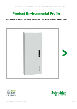 MAX9 PRO 36 WAYS DISTRIBUTION BOARD WITH SWITCH DISCONNECTOR