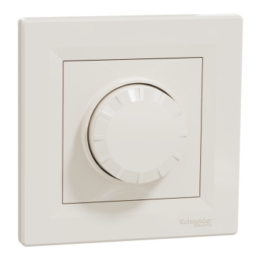 ASFORA LED fényerőszabályzó, univerzális, 370 W, kerettel, bézs EPH6800123