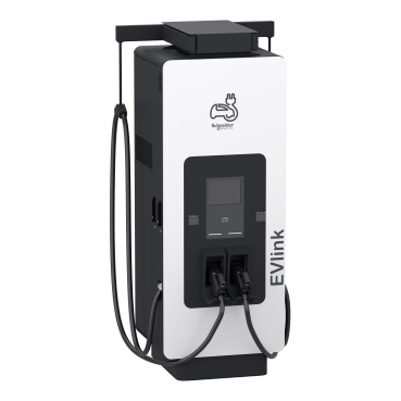 EVlink Pro DC From 120kW, Fast Charging Station, 120kW, CCS2 + CCS2 Connectors, 3.6m Cable With Cable Management System