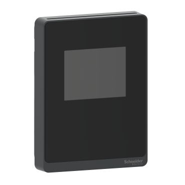 Sensor, SpaceLogic SLA Series air quality, CO2, humidity, temperature, room, color touchscreen, analog outputs, optimum black housing SLABTC2