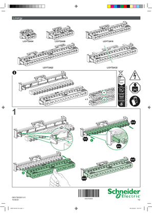 Earth and Neutral Terminal Screw insulated terminal block PrismaSeT XS Installation sheet
