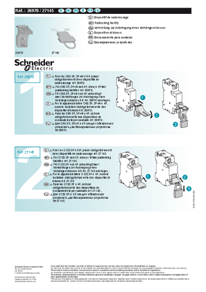 Padlocking facility for C60 and C120 - Instruction Sheet