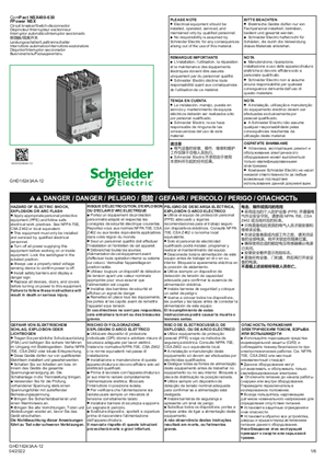 ComPact NSX400-630 - Circuit breaker/Switch-disconnector - Instruction Sheet
