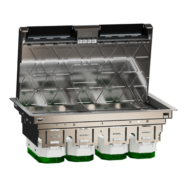 UNICA SYSTEM+ Padlódoboz, 24 modulos, fém INS52127