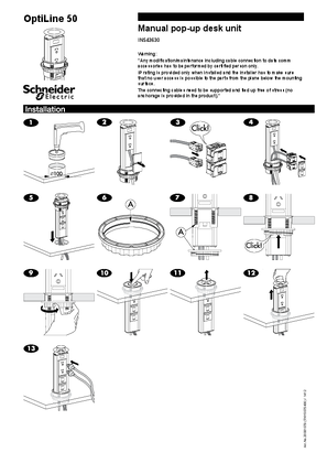 Inst. manual Manual pop-up desk box AU