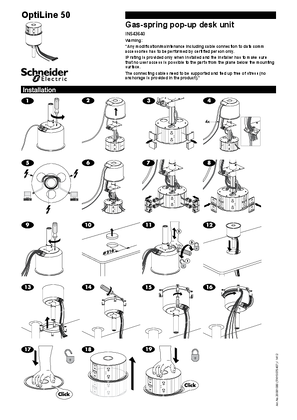 Inst. manual Gas pop-up desk box AU