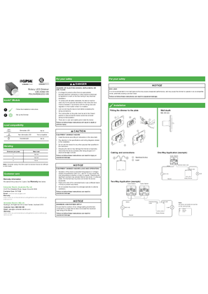Installation guide for LED dimmer