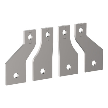 Straight terminal extension for TeSys Giga contactor LC1G400-500, 4 pole, large connection, 50 mm width LA9G4613