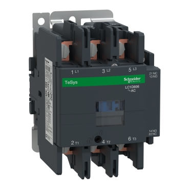 TeSys D mágneskap - 3P(3 NO) - AC-3 - <= 440 V 80 A - 208 V AC 50/60 Hz tek LC1D806LE7
