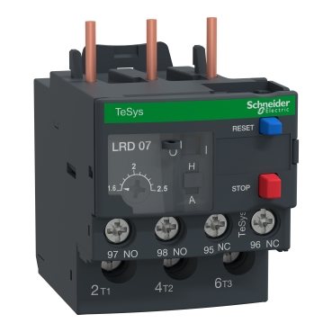 TeSys LRD termikus túlármvédelmi relé - 1.6...2.5 A - osztály 10A LRD076