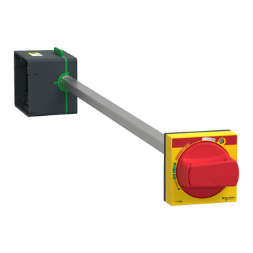 side rotary handle, ComPacT NSXm, red handle on yellow front, shaft length 45 to 480 mm, IP54 LV426936T
