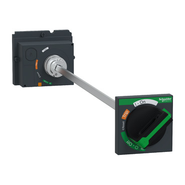 Hosszabbított rotációs hajtás, ComPacT NSX 100/160/250, fekete kar, tengely hossz 185 to 600 mm, IP55 LV429338T