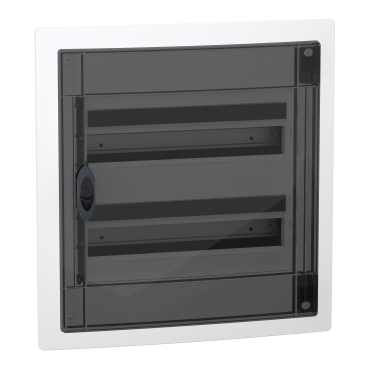 PRISMASET XS Szekrény, füstszínű ajtó, süllyesztett, 2x18 modul, PEN LVSXP218