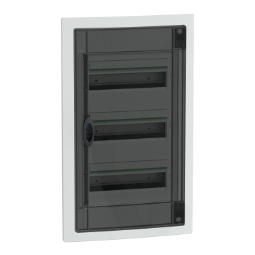 PRISMASET XS Szekrény, füstszínű ajtó, süllyesztett, 3x13 modul, PEN LVSXP313