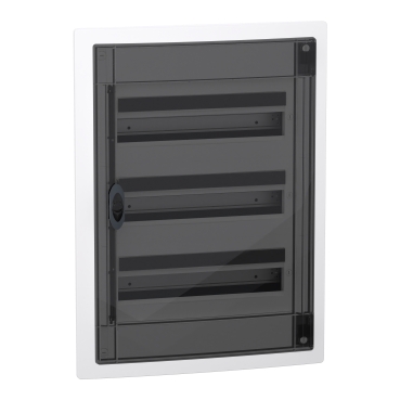 PRISMASET XS Szekrény, füstszínű ajtó, süllyesztett, 3x18 modul, PEN LVSXP318