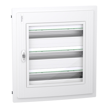 PRISMASET XS Szekrény, átlátszó ajtó, süllyesztett, 3x24 modul, PEN LVSXP324